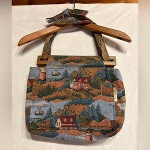Artistic Landscape Tapestry Shoulder Bag